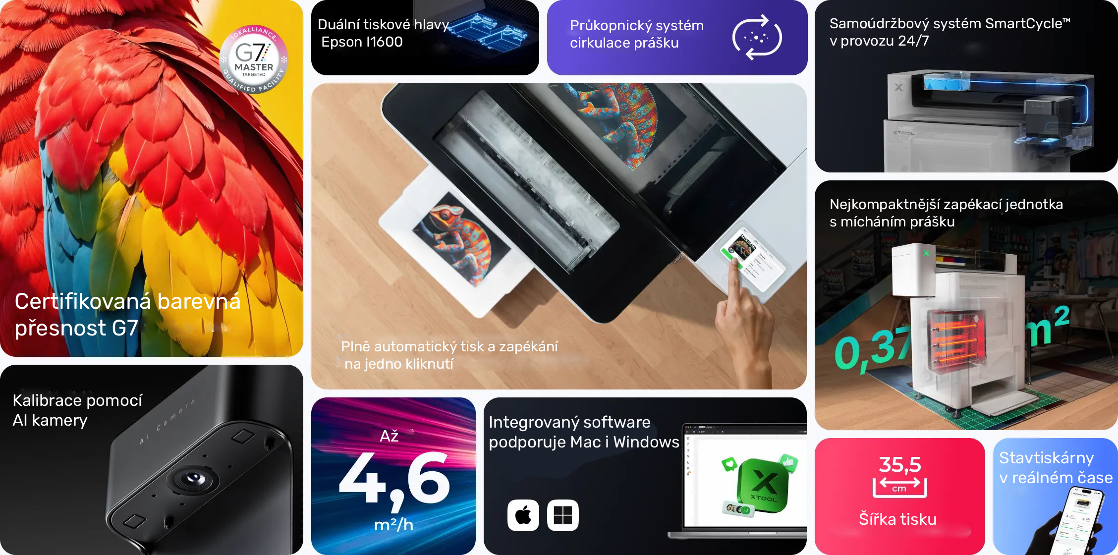 xTool Apparel Printer: Jednokliková DTF tiskárna