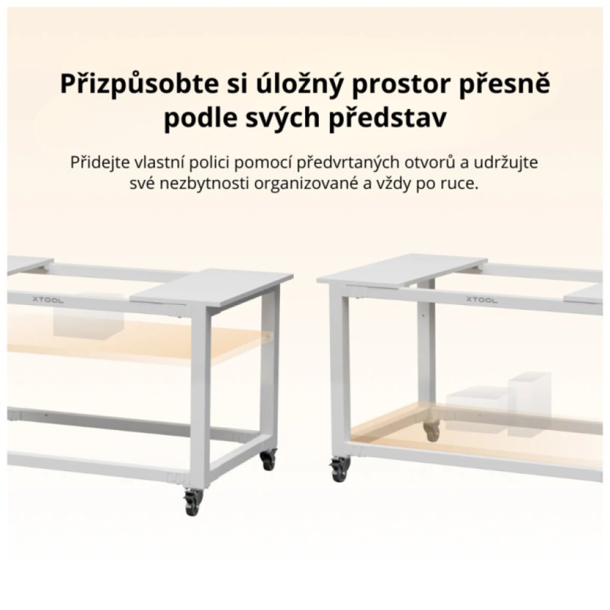 xTool Mobile Work Stand - Mobilní pracovní stojan pro P3