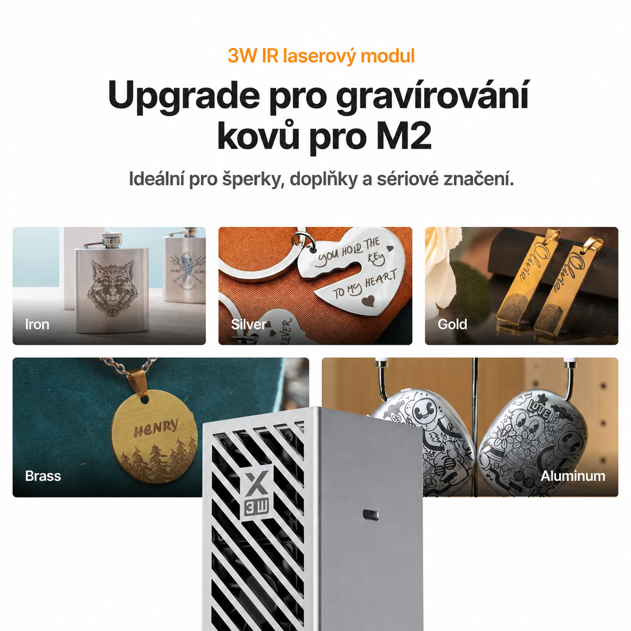 xTool M2 3W - infračervený laserový modul
