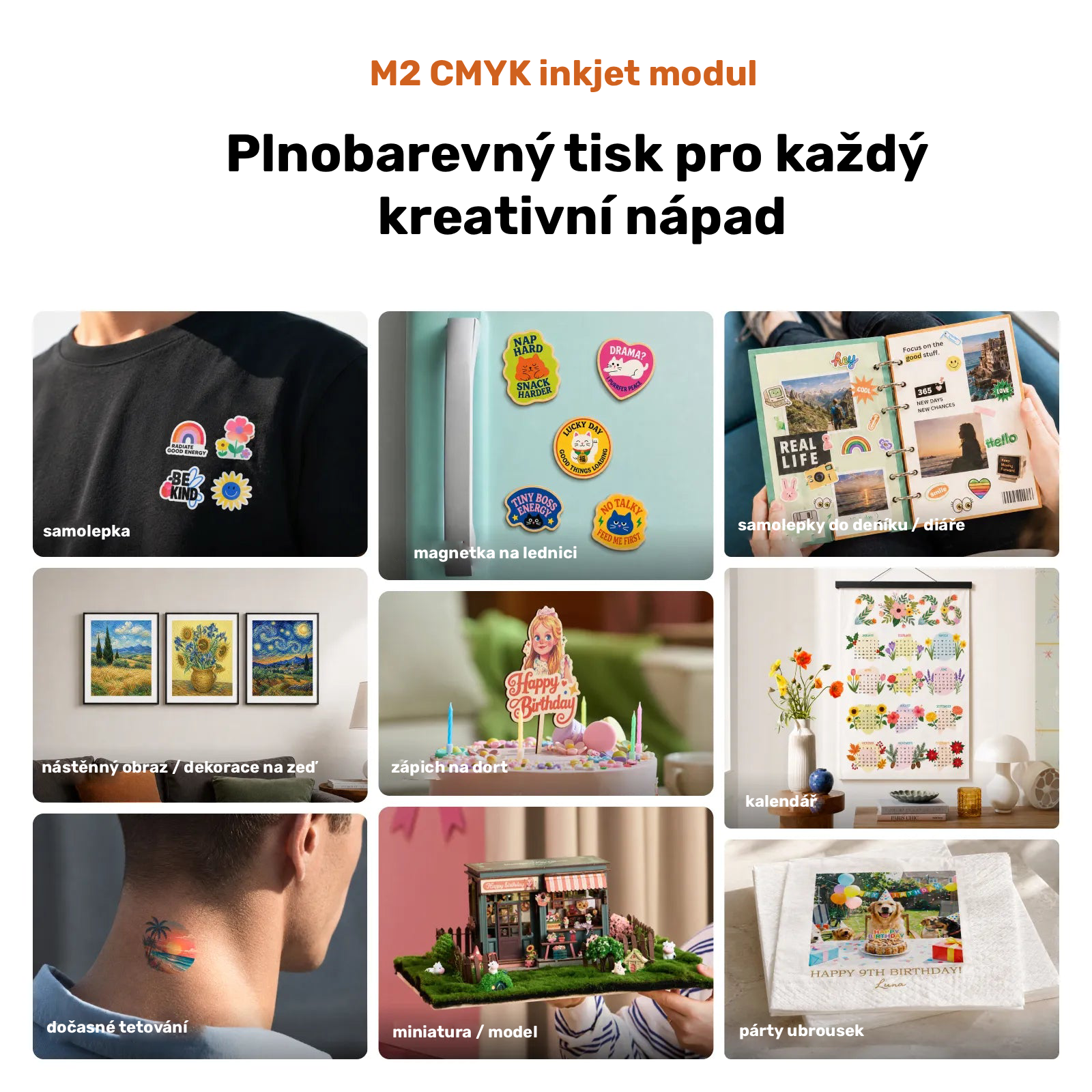 xTool M2 CMYK - Inkoustový tiskový modul
