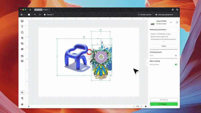 xTool Apparel Printer Plus All-in-one Bundle