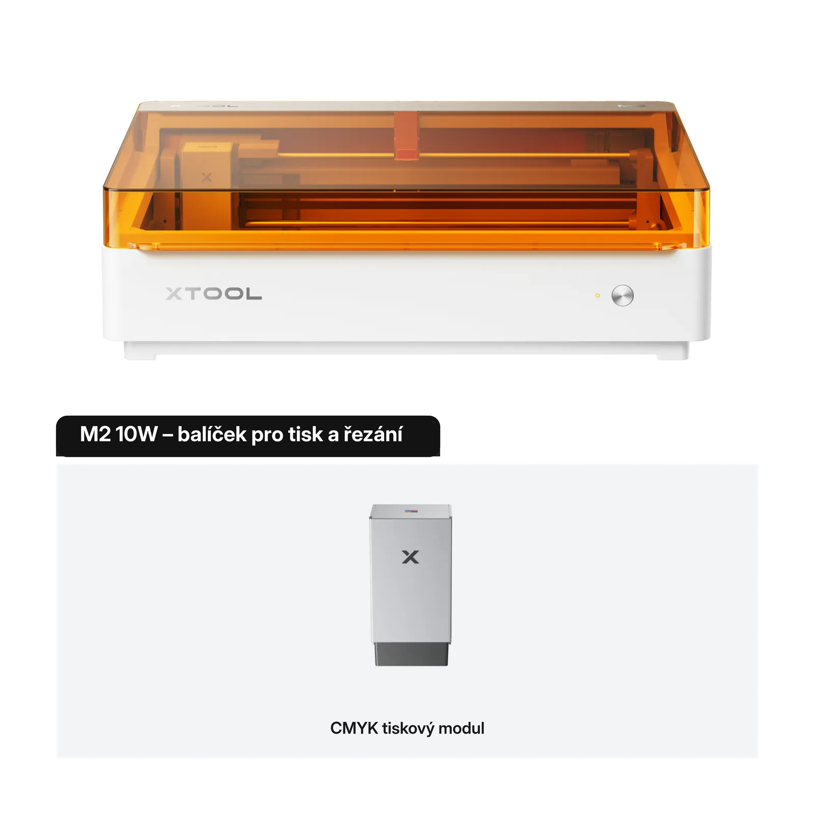 xTool M2 10W - sada pro barevný tisk a laserové řezání
