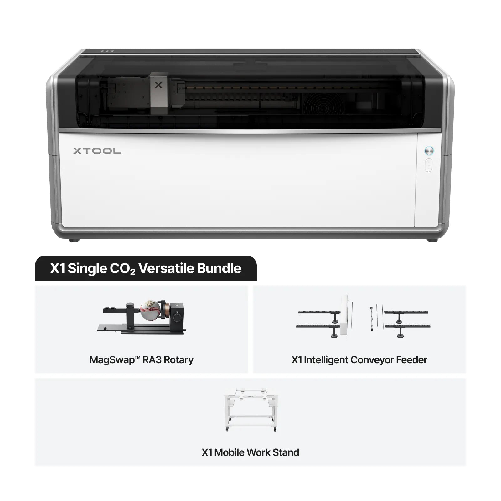 xTool X1 Single CO2 Versatile Bundle