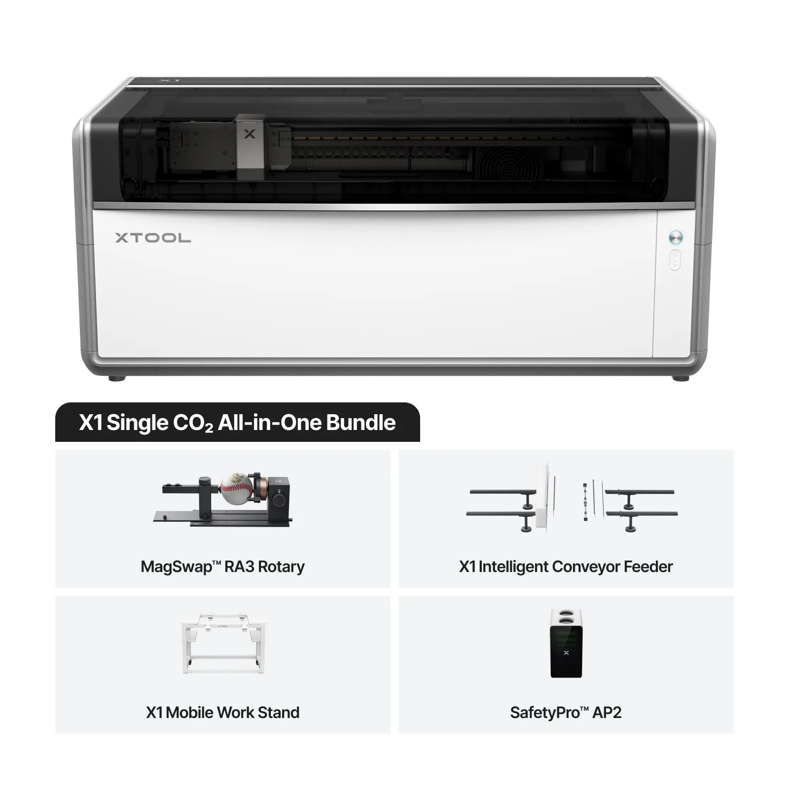 xTool X1 Single CO2 All-in-one Bundle