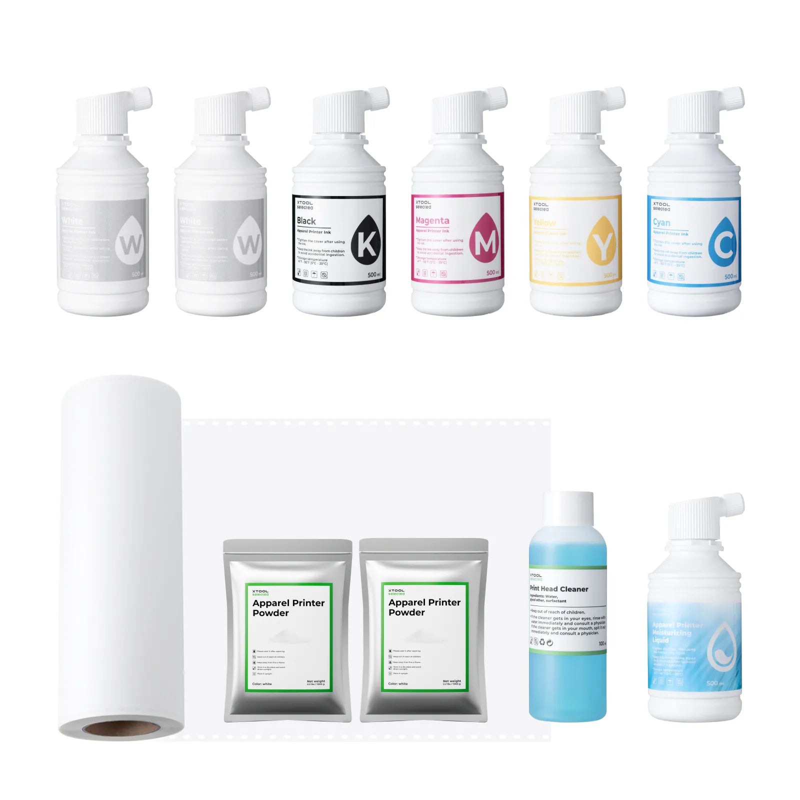 30-Day Worry-Free DTF Material Bundle -xTool Apparel Printer Plus