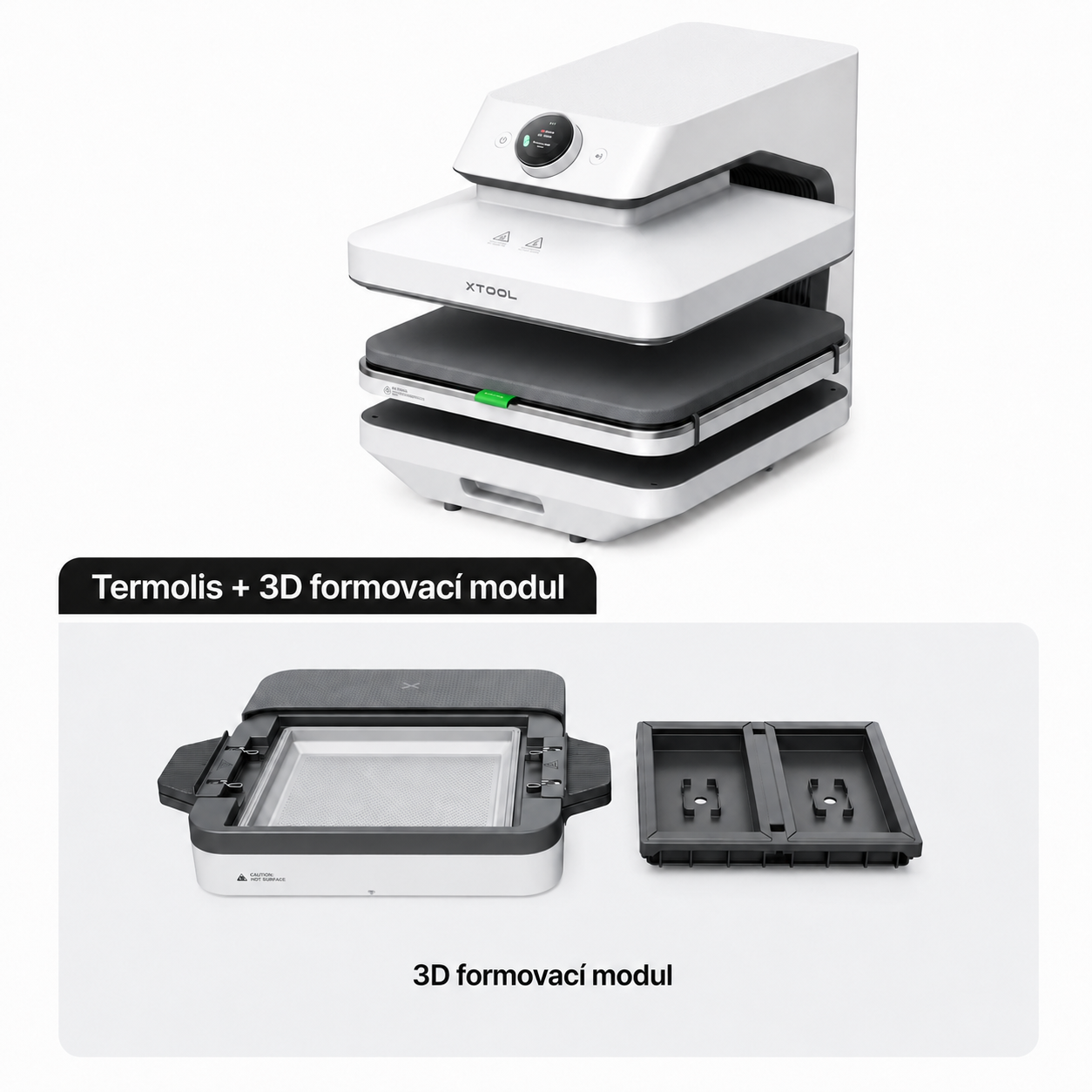 xTool WonderPress Heat Press + 3D Form Module
