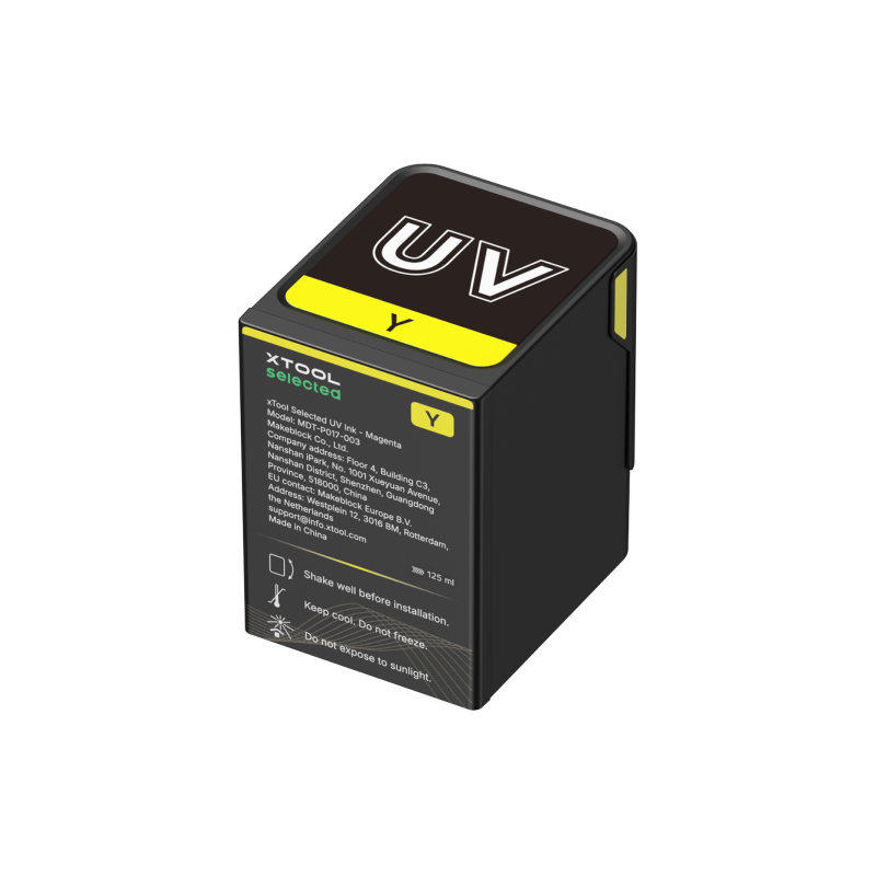 xTool Selected UV Ink Yellow 125ml - xTool O1 Omni Printer