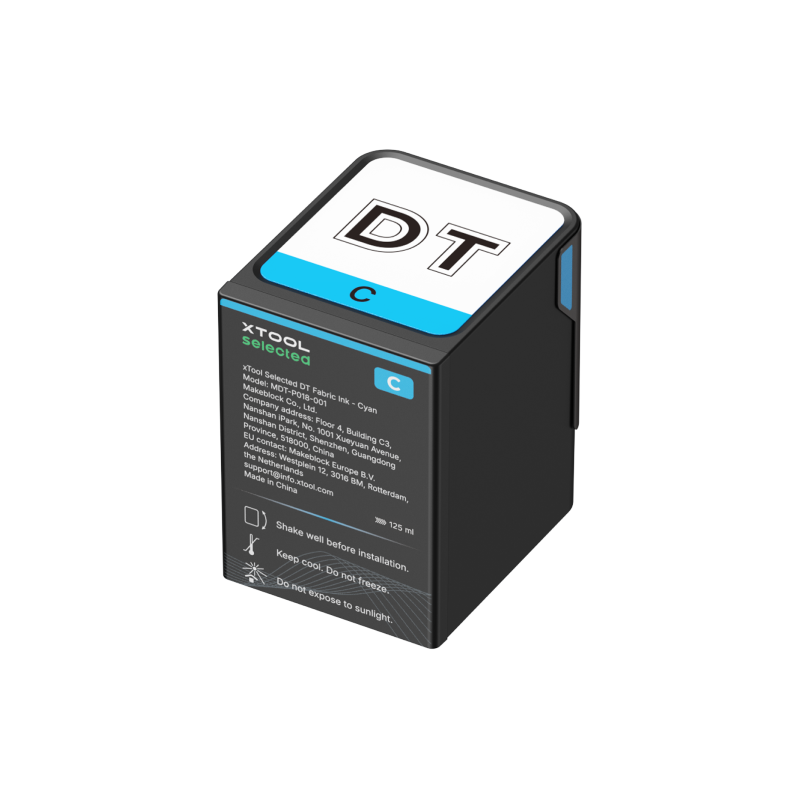 xTool Selected DT Fabric Ink Cyan 125 ml - xTool O1 Omni Printer