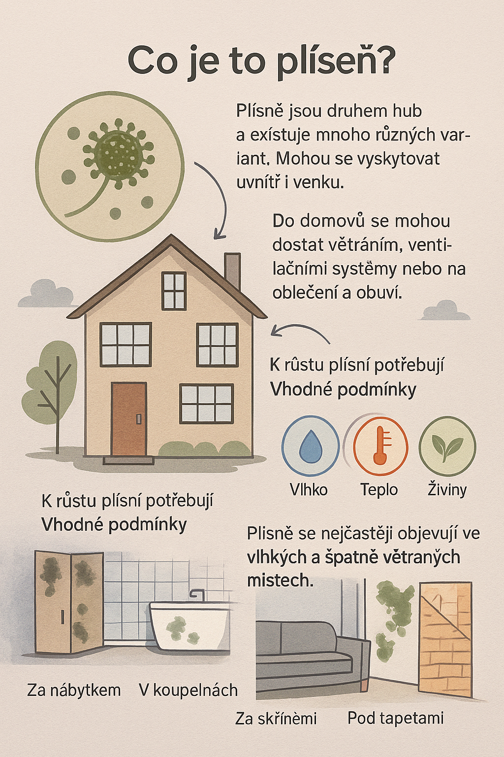 Jak bojovat proti plísním v domácnosti