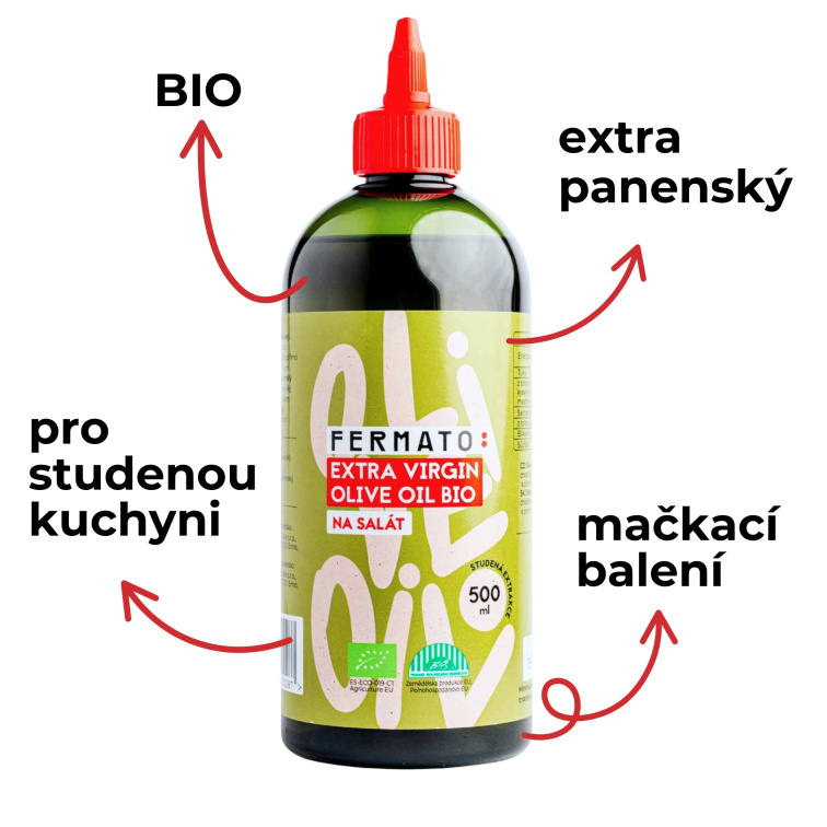 BIO olivový olej na salát 500 ml
