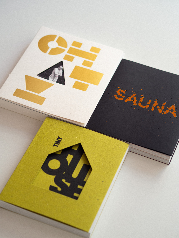 Tři knihy, které definovaly ARCHIZOOM BOOKS. Chaty, Sauna a Tiny House jako základní trilogie o současném životě.
