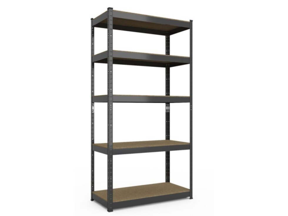 Kovový regál ECONOMY 180x120x50 5 políc - čierna