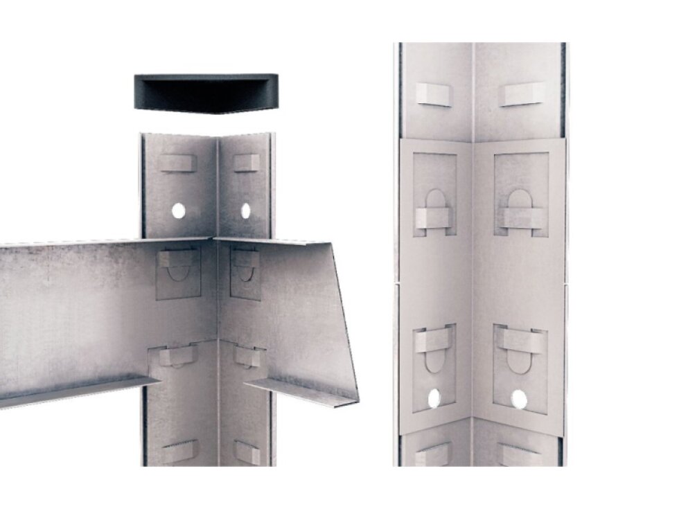 Kovový regál ECONOMY 180x90x60 5 políc - pozinkovaný