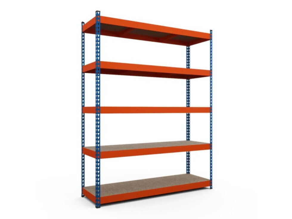 Akciový balíček Kovový regál TITAN 216x140x40 5 políc nosnosť 1500 kg - 3 ks