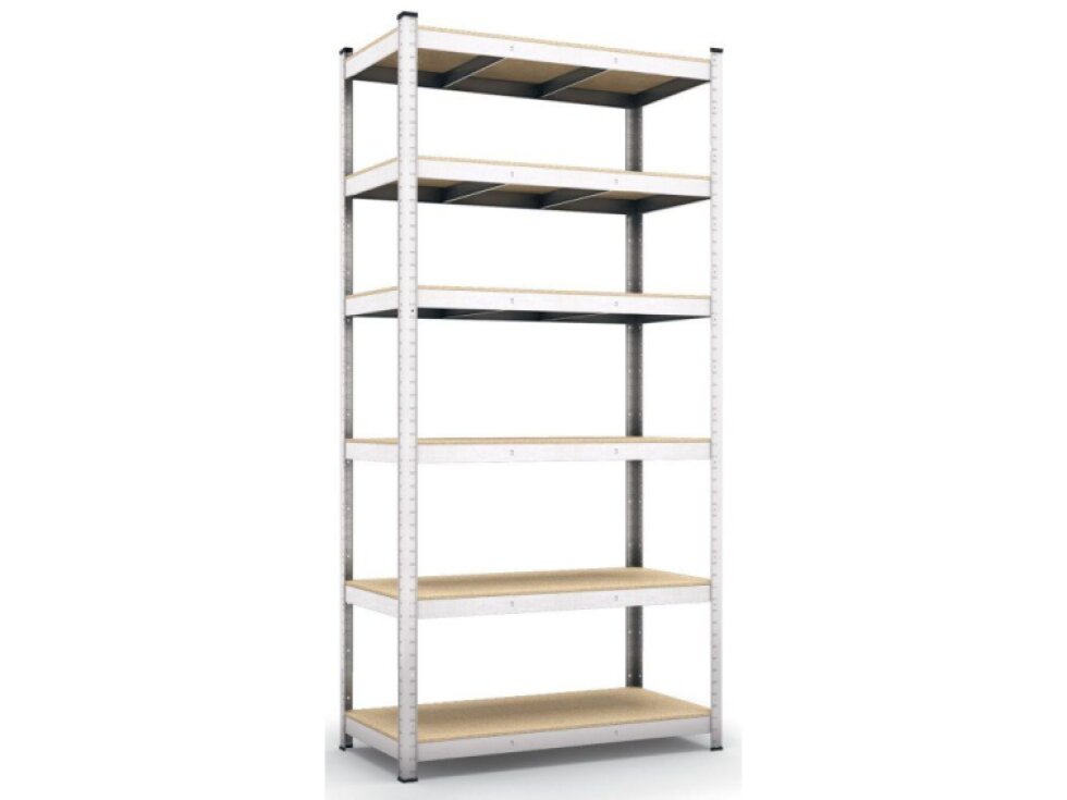 Kovový regál ECONOMY 220x90x60 6 políc - pozinkovaný
