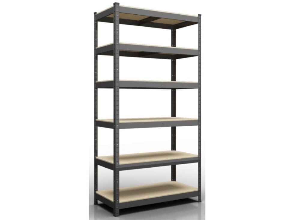 Kovový regál ECONOMY 240x120x50 6 políc - čierna