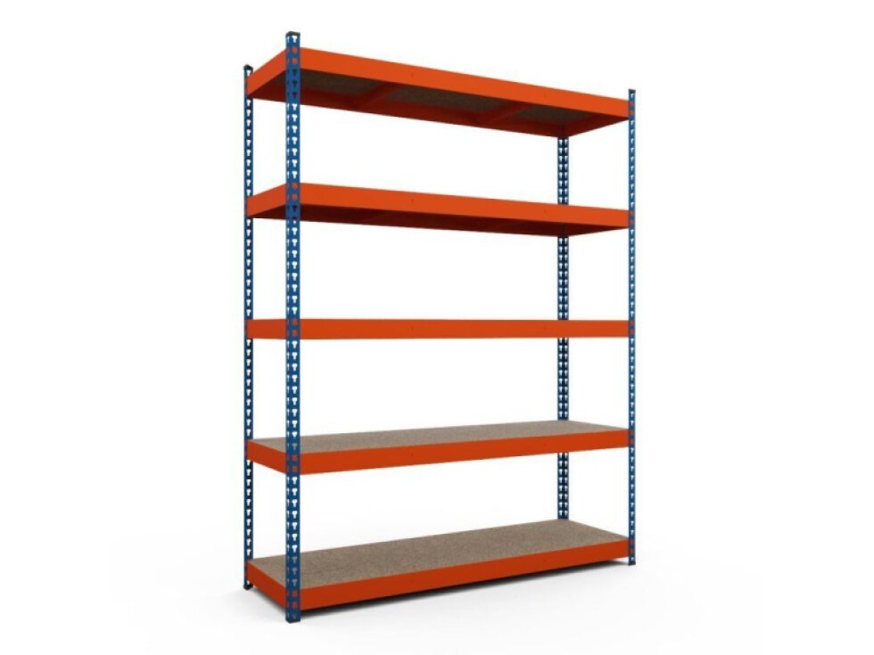 Kovový regál série TITAN 250x160x60 5 políc nosnosť 1500 kg