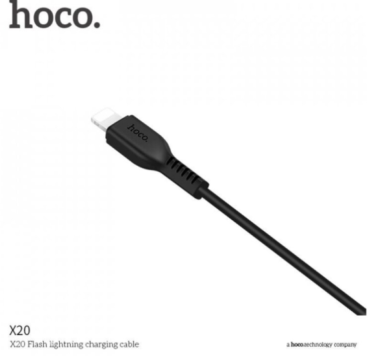 Kabel USB-A/Lightning pro iPhone a iPad - Hoco, X20 Flash Black