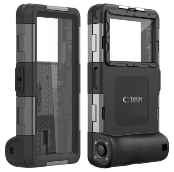 Univerzální voděodolné pouzdro - Tech-Protect, IPX8 Diving Waterproof Case Black