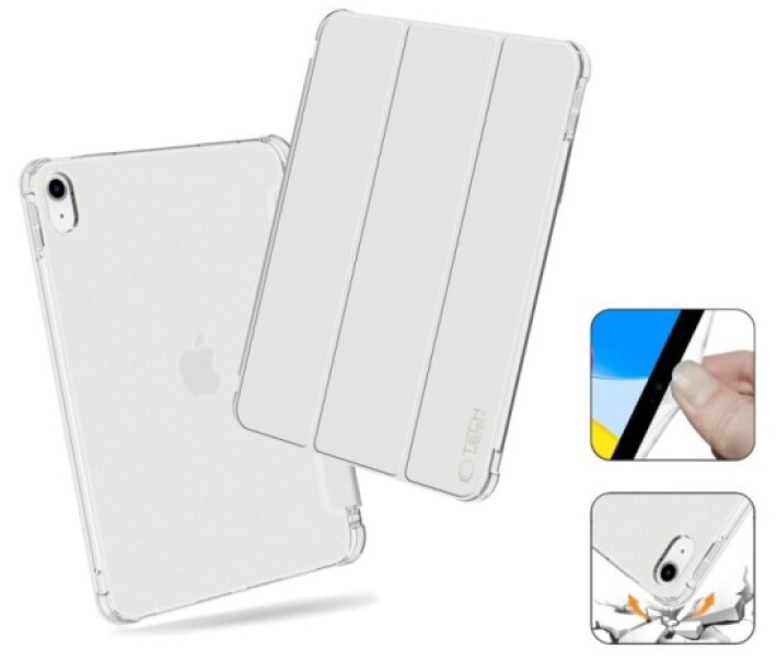 Pouzdro na iPad 11 (2025) / iPad 10.9 (2022) - Tech-Protect, SmartCase Hybrid Silver