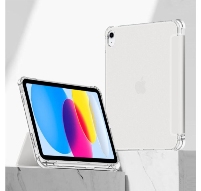 Pouzdro na iPad 11 (2025) / iPad 10.9 (2022) - Tech-Protect, SmartCase Hybrid Silver