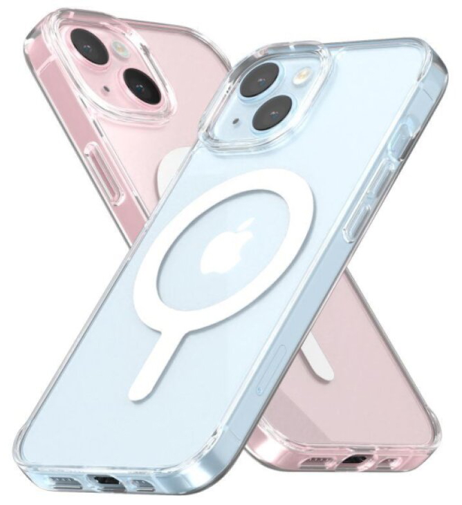 Ochranný kryt na iPhone 15 - Mercury, JelHard MagSafe Transparent