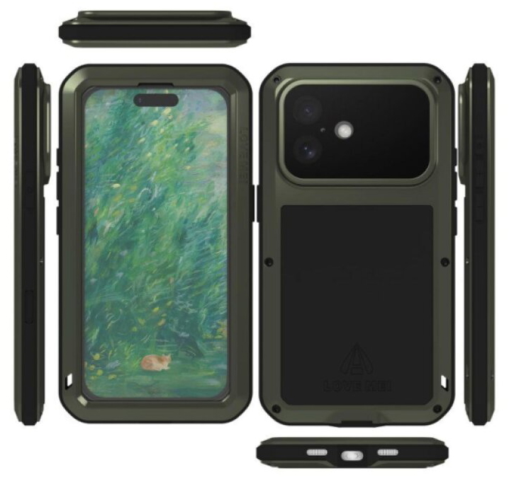 Ochranný kryt na iPhone 16 - LOVE MEI, Powerful Green
