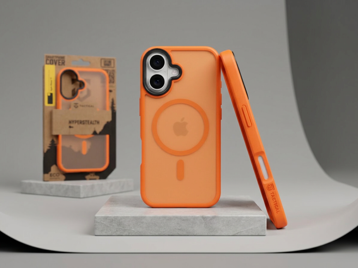 Ochranný kryt na iPhone 17 - Tactical, MagForce Hyperstealth Agent Orange