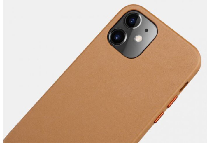 Kožený kryt na iPhone 12 mini - iCarer, Original Brown