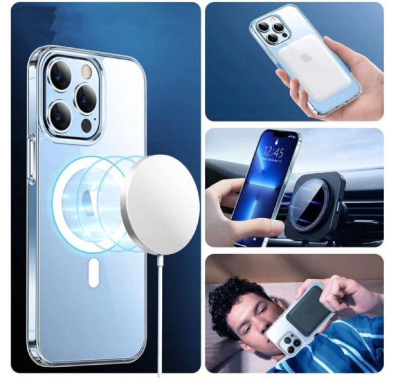 Ochranný kryt pro iPhone 14 Pro - Tech-Protect, FlexAir Hybrid MagSafe Clear