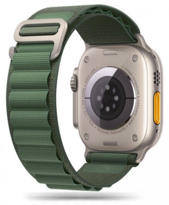 Řemínek pro Apple Watch 44mm / 45mm / 46mm / 49mm - Tech-Protect, Nylon Pro Military Green
