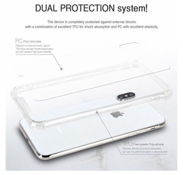 Ochranný kryt pro iPhone XS MAX - Mercury, SuperProtect Transparent