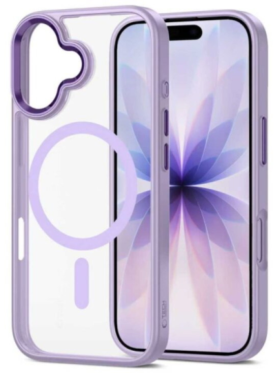 Ochranný kryt na iPhone 17 - Tech-Protect, Magmat MagSafe Lavender/Clear