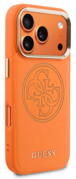 Ochranný kryt na iPhone 17 Pro - Guess, 4G Perforated Logo MagSafe Orange