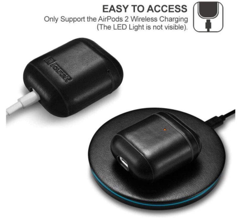Pouzdro pro sluchátka AirPods - iCarer, Vintage Black