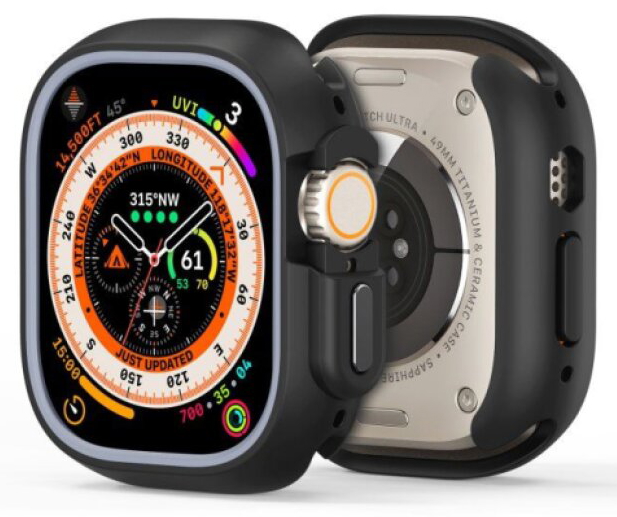 Ochranný kryt na Apple Watch 49mm - DuxDucis, Bamo Black/Gray