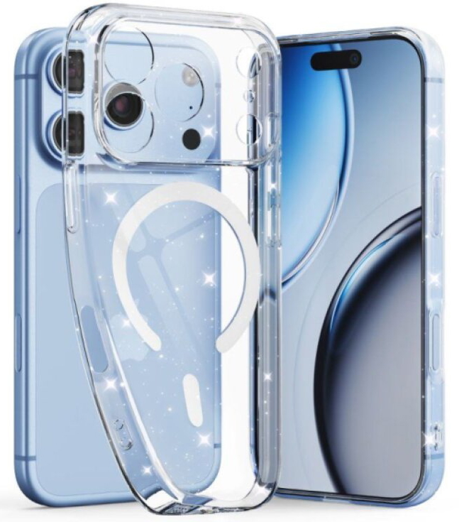 Ochranný kryt na iPhone 17 Pro MAX / 18 Pro MAX - Tech-Protect, FlexAir MagSafe Glitter