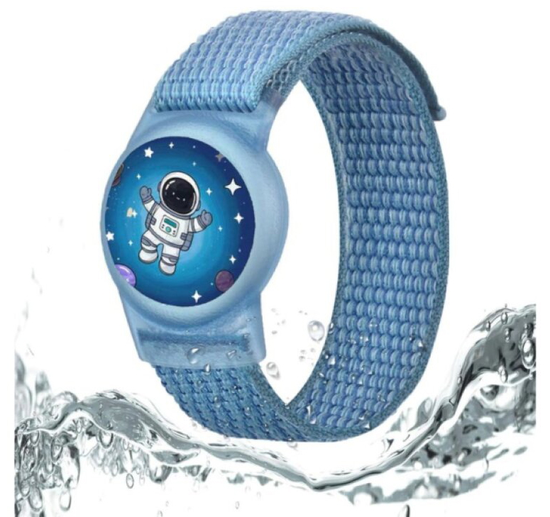Dětský řemínek s pouzdrem pro AirTag - Tech-Protect, Nylon Astronaut