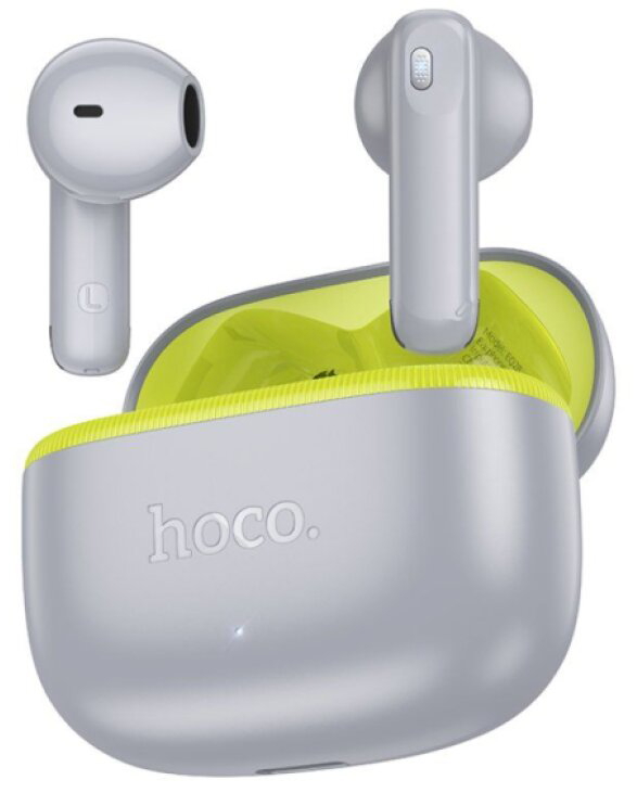 Bezdrátová sluchátka - Hoco, EQ28 Bird Light Gray