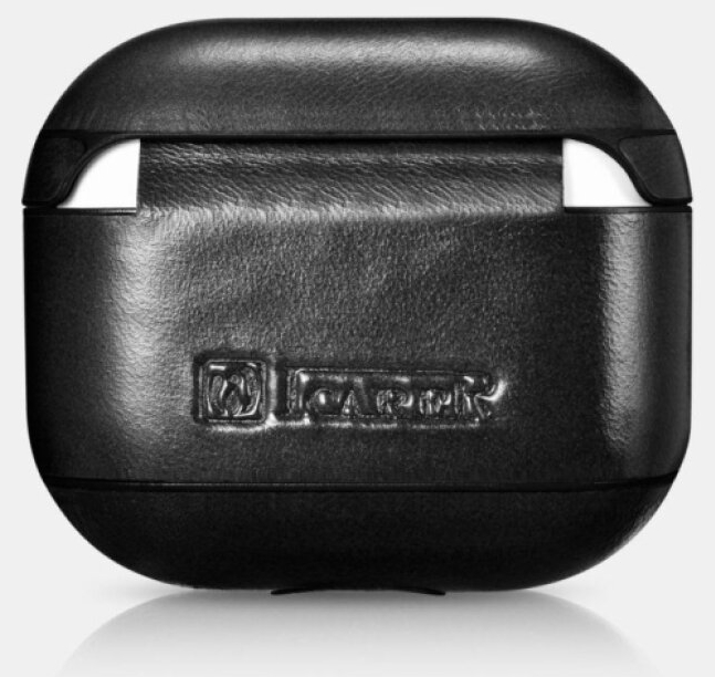Kožené pouzdro na sluchátka AirPods 3 - iCarer, Vintage Black
