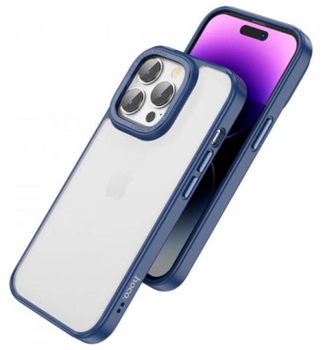 Ochranný kryt pro iPhone 14 Pro - Hoco, GoldenShield Blue