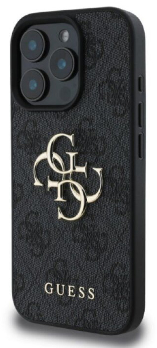 Ochranný kryt na iPhone 16 Pro MAX - Guess, 4G Metal Logo Gray