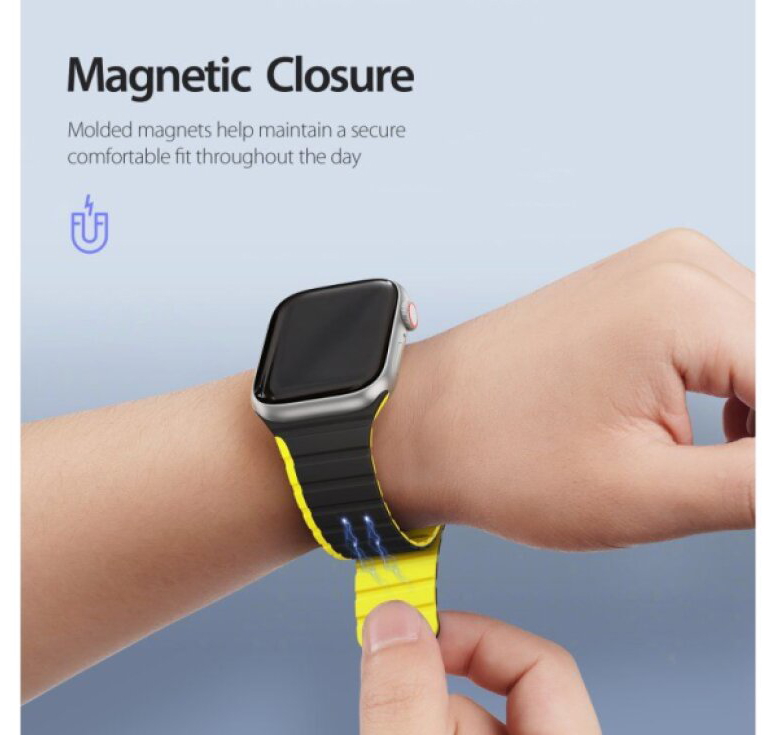 Řemínek na Apple Watch 44mm / 45mm / 46mm / 49mm - DuxDucis, LD BlackYellow
