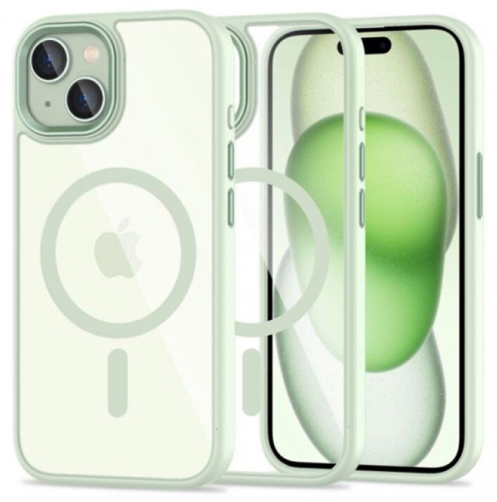 Ochranný kryt na iPhone 15 - Tech-Protect, Magmat MagSafe Green