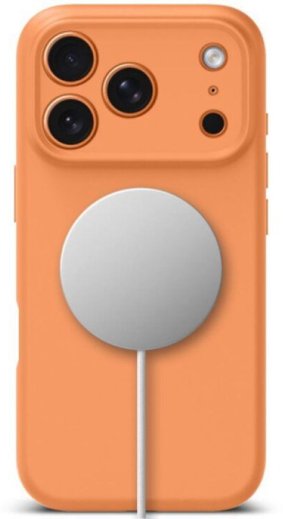 Ochranný kryt na iPhone 17 Pro - Tech-Protect, Silicone MagSafe Cosmic Orange