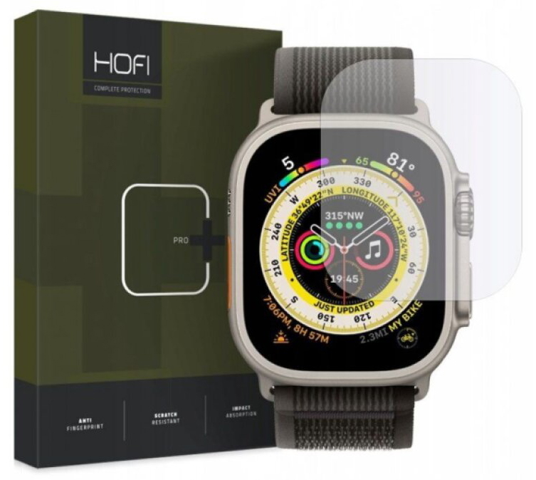 Hybridní ochranné sklo pro Apple Watch 49mm - Hofi, Hybrid Glass