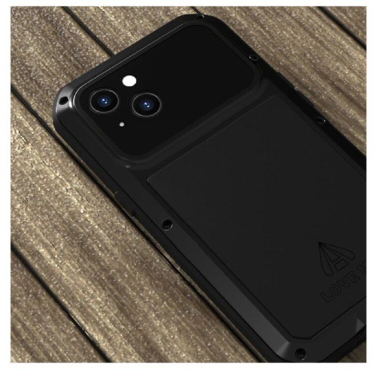 Ochranný kryt pro iPhone 13 - LOVE MEI, Powerful Black