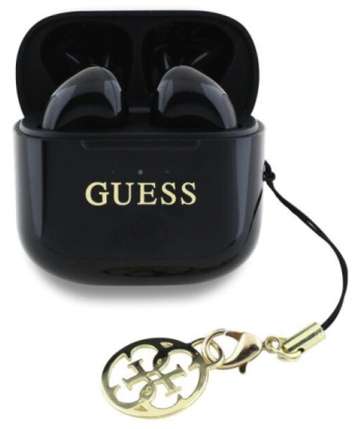 Bezdrátová sluchátka - Guess, Classic Logo Charm Black