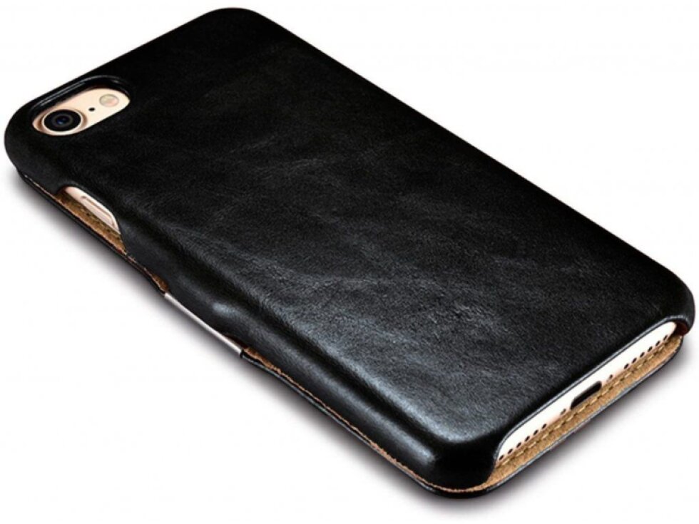 Knížkové pouzdro pro iPhone 7 / 8 / SE (2020/2022) - iCarer, Vintage Black