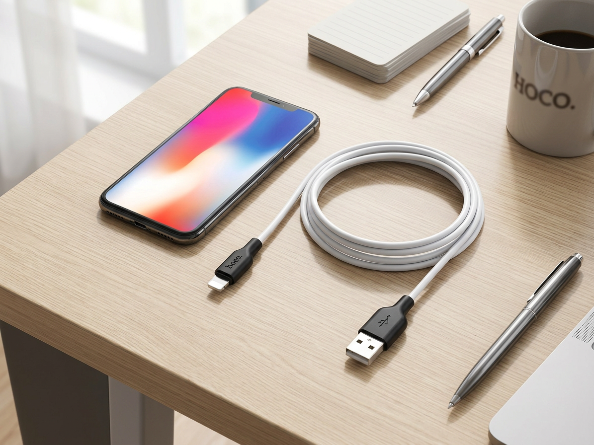Kabel USB-A/Lightning pro iPhone a iPad - Hoco, X21 Plus White